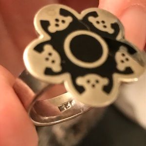 Bear Flower Ring Grateful Dead